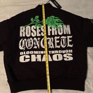 Black Roses From The Concrete CivilRegime Bomber Jacket